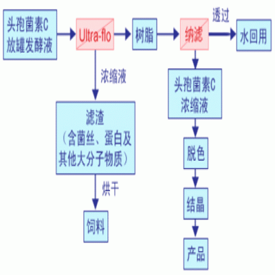 頭孢菌素C應用膜分離技術的優(yōu)勢